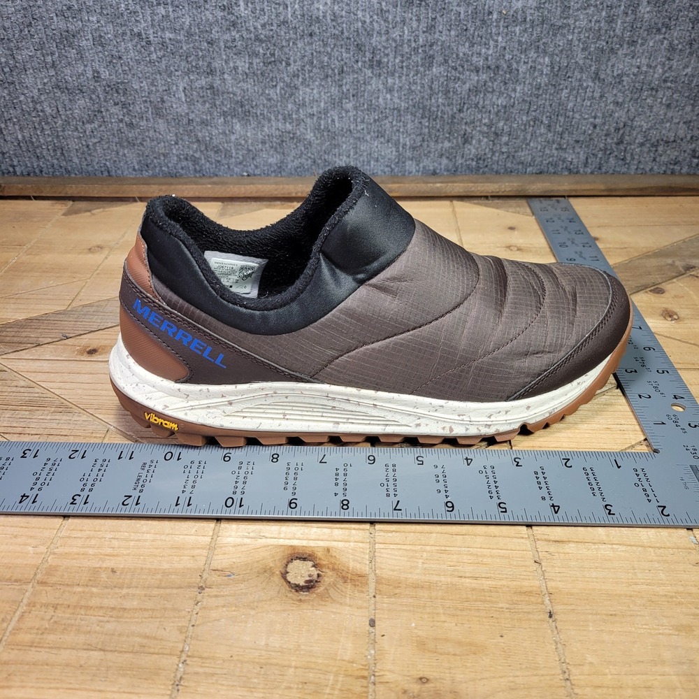 ๐ฅ Merrell Mens Nova Sneaker Moc Brown Size 10 M J067119 vibram Hiking Shoe - Picture 11 of 12